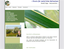 Tablet Screenshot of heilpraxis-hege.de